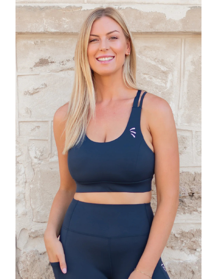 MKM Luxe Crop - Navy XS(8)