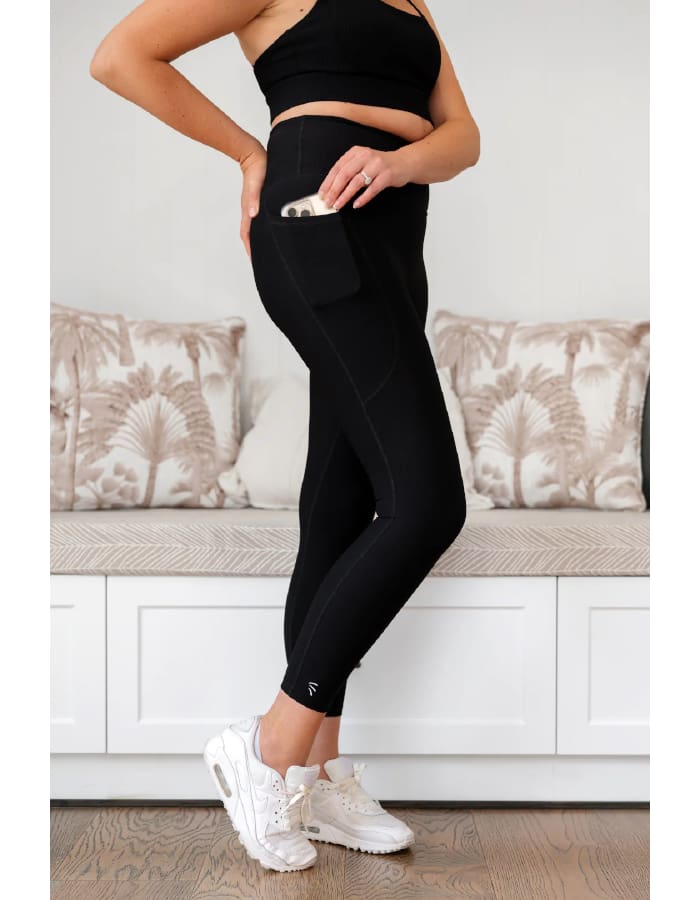 MKM Rib A/ Biter Legging - Black XS(8)