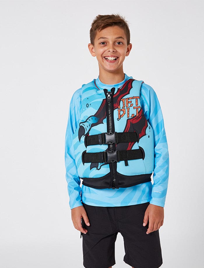 Boys Rex Youth Cause Neo Vest Blk 3-4