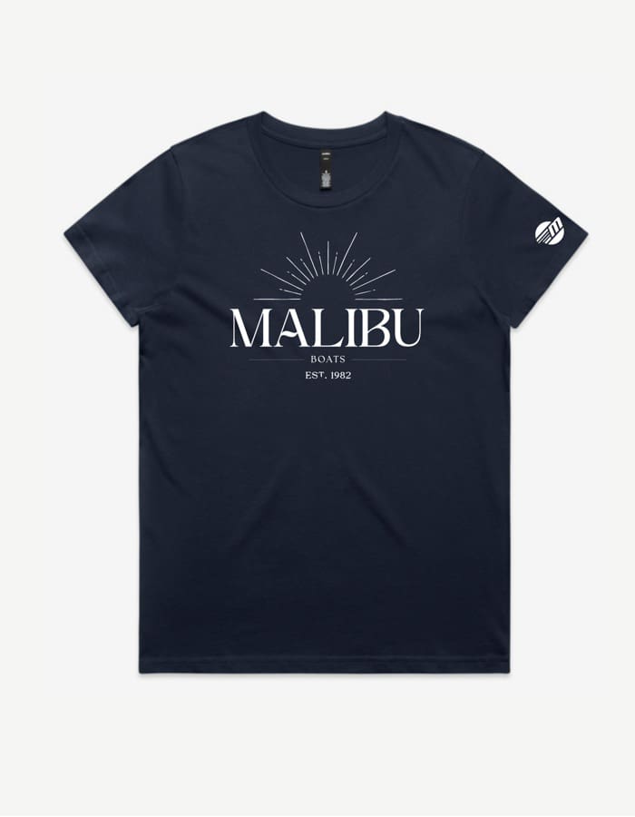 Malibu Womens Sun Tee Black S